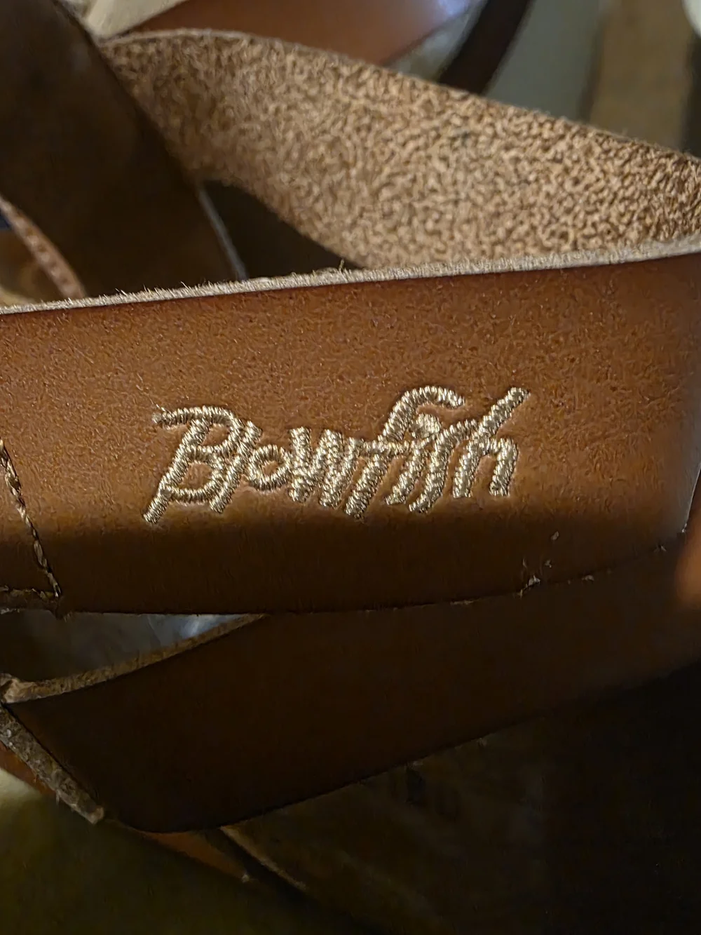 Women's Tan Strappy Cork Wedge Sandals